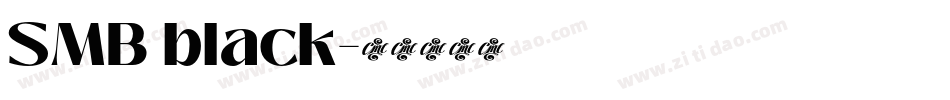 SMB black字体转换
